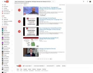capturing 3 top page one video rankings